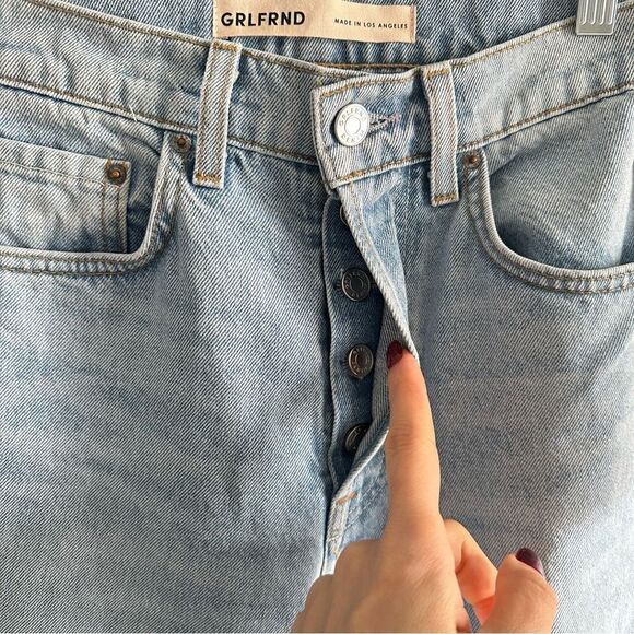 GRLFRND Cassidy Mid Rise Straight in Park Slope - Picture 3 of 10